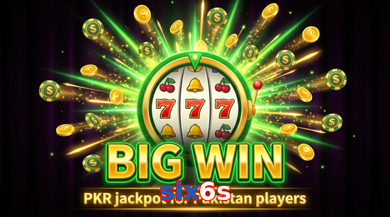 Big win animation on Six6s slot game
